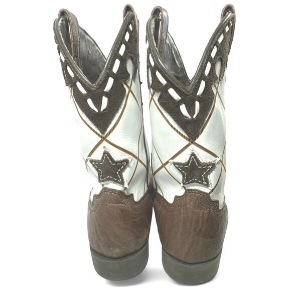 Ariat Dakota Dogger Longhorn Star Western Boot Quincy Collection Kids 6 - Picture 4 of 8